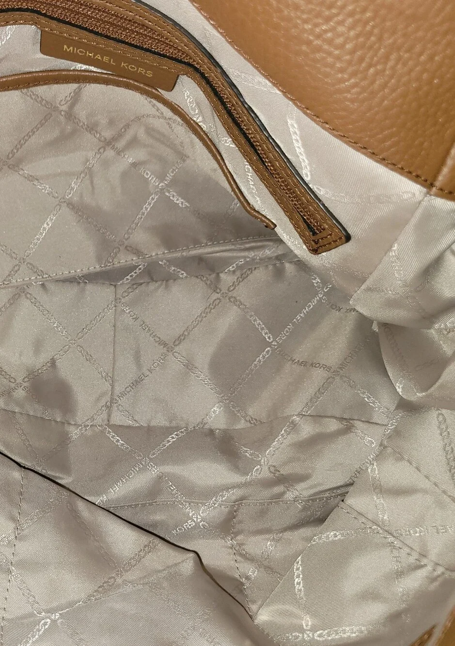 Michael Kors Camel Pebbled Leather Tote